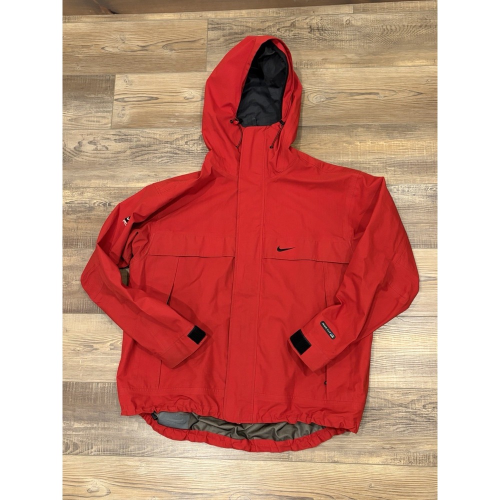 Vtg Nike ACG Outer Layer 3 Nike Fit Red L Outdoorsmen Ripstop Hunting Jacket